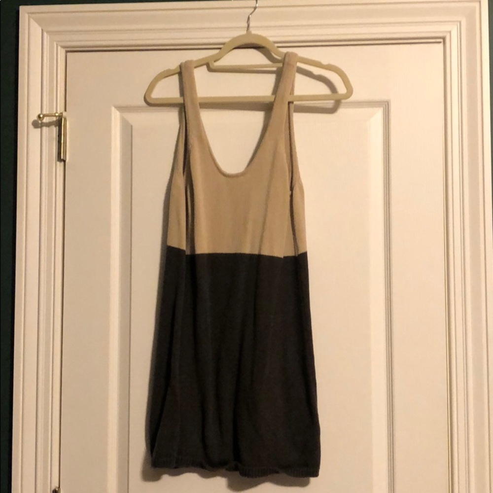 Backless sweater dress